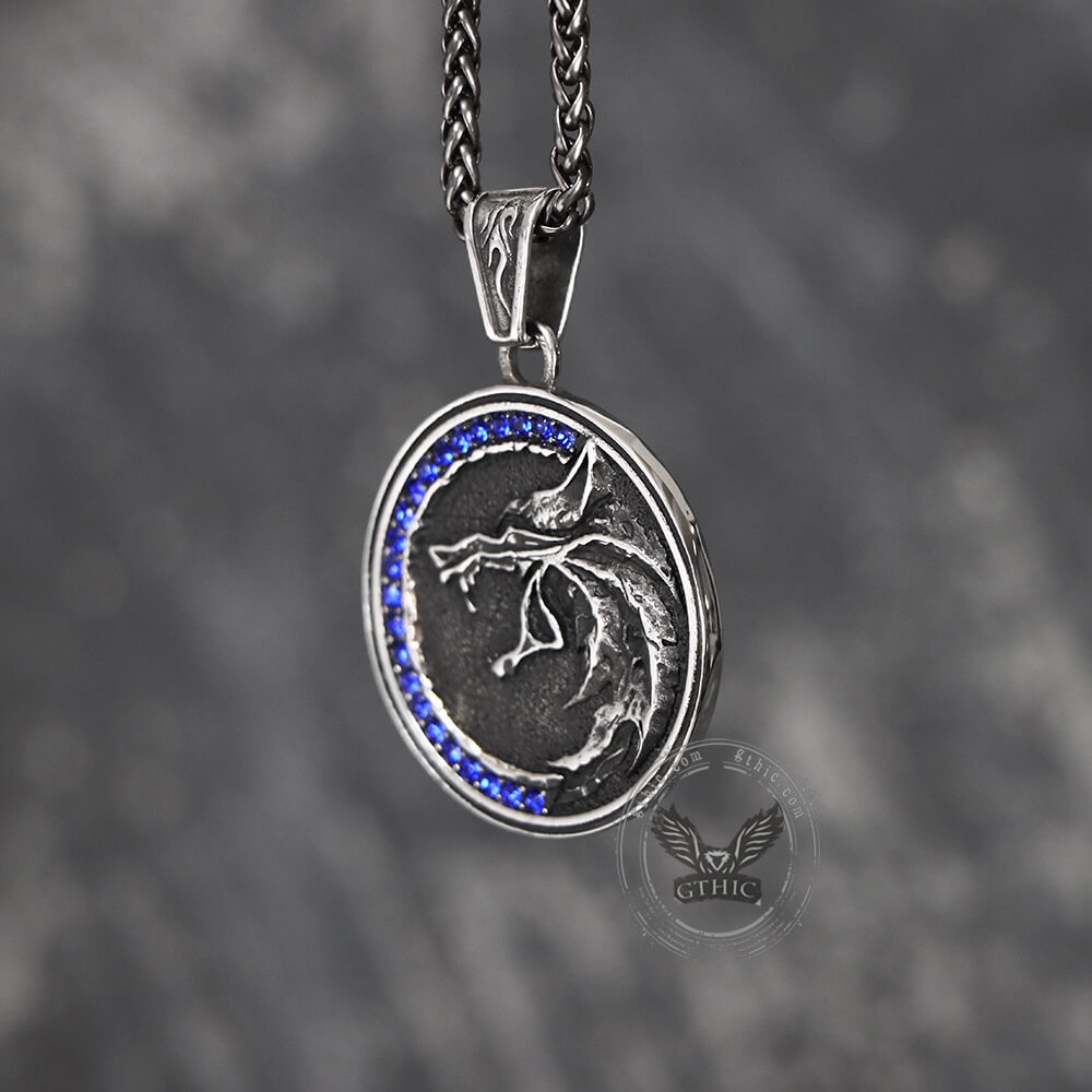Ferocious Nordic Wolf Stainless Steel Pendant
