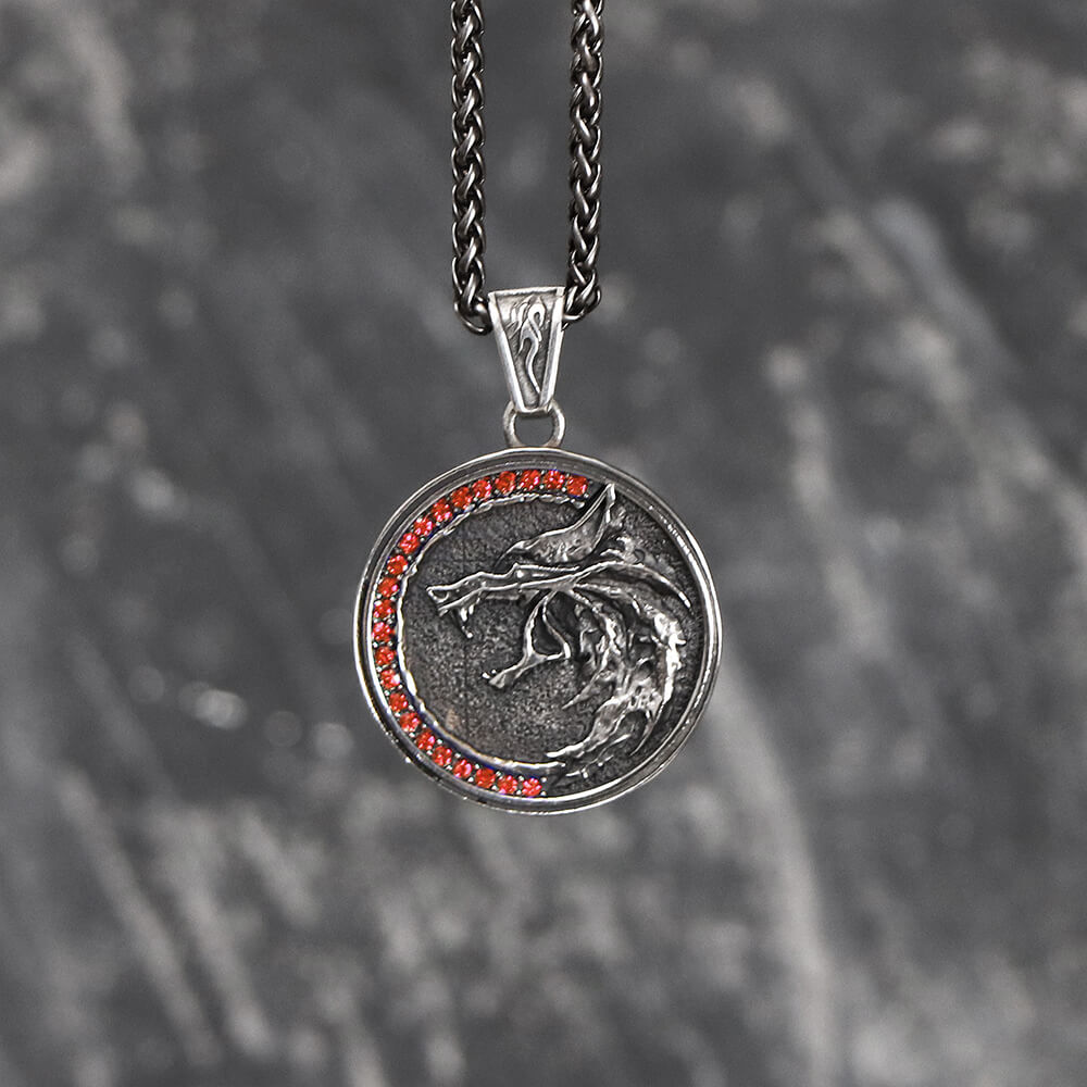 Ferocious Nordic Wolf Stainless Steel Pendant