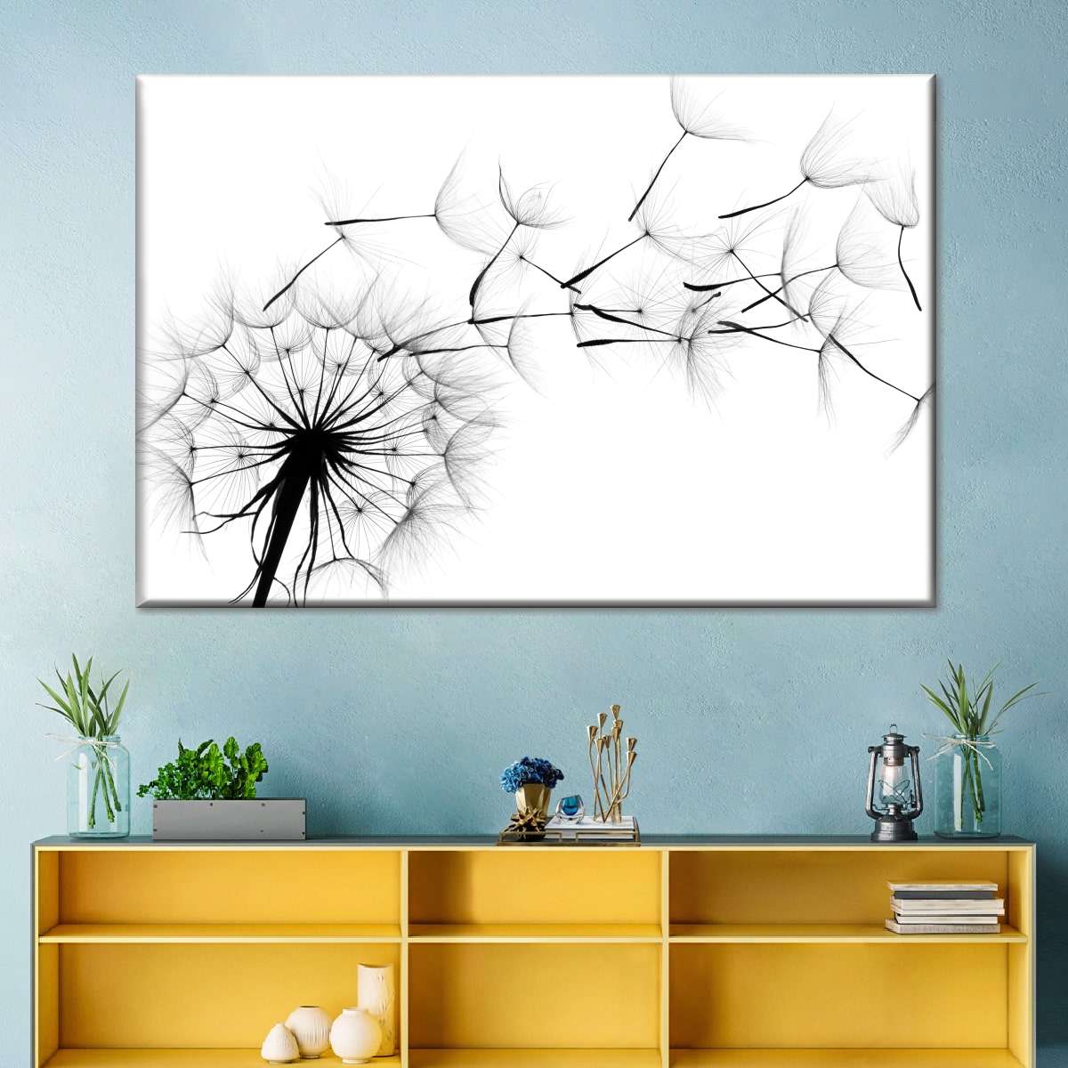 Flying Dandelion Wall Art