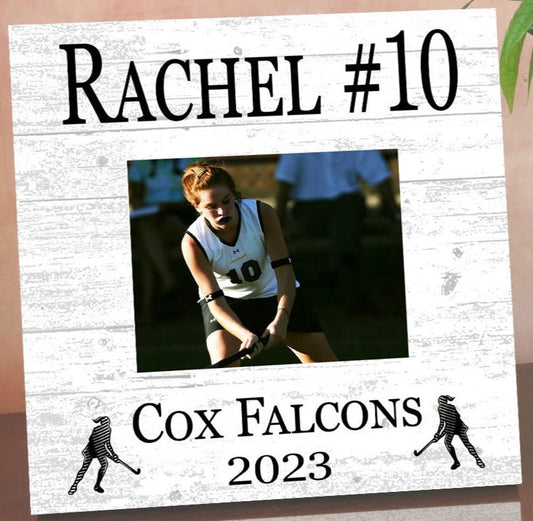 Field Hockey Recognition Award Photo Plaque Senior Season Year End Gift, Coach or MVP