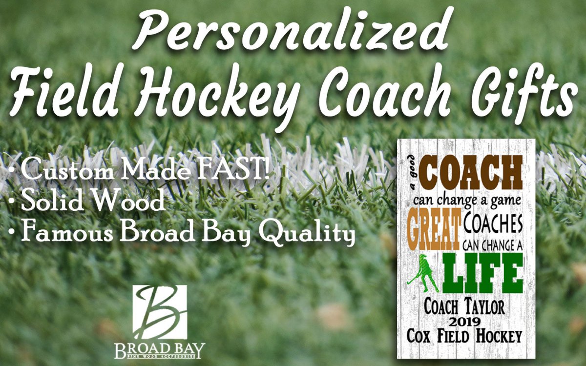 Field Hockey Coach Gift Plaque PERSONALIZED for Great Coaches