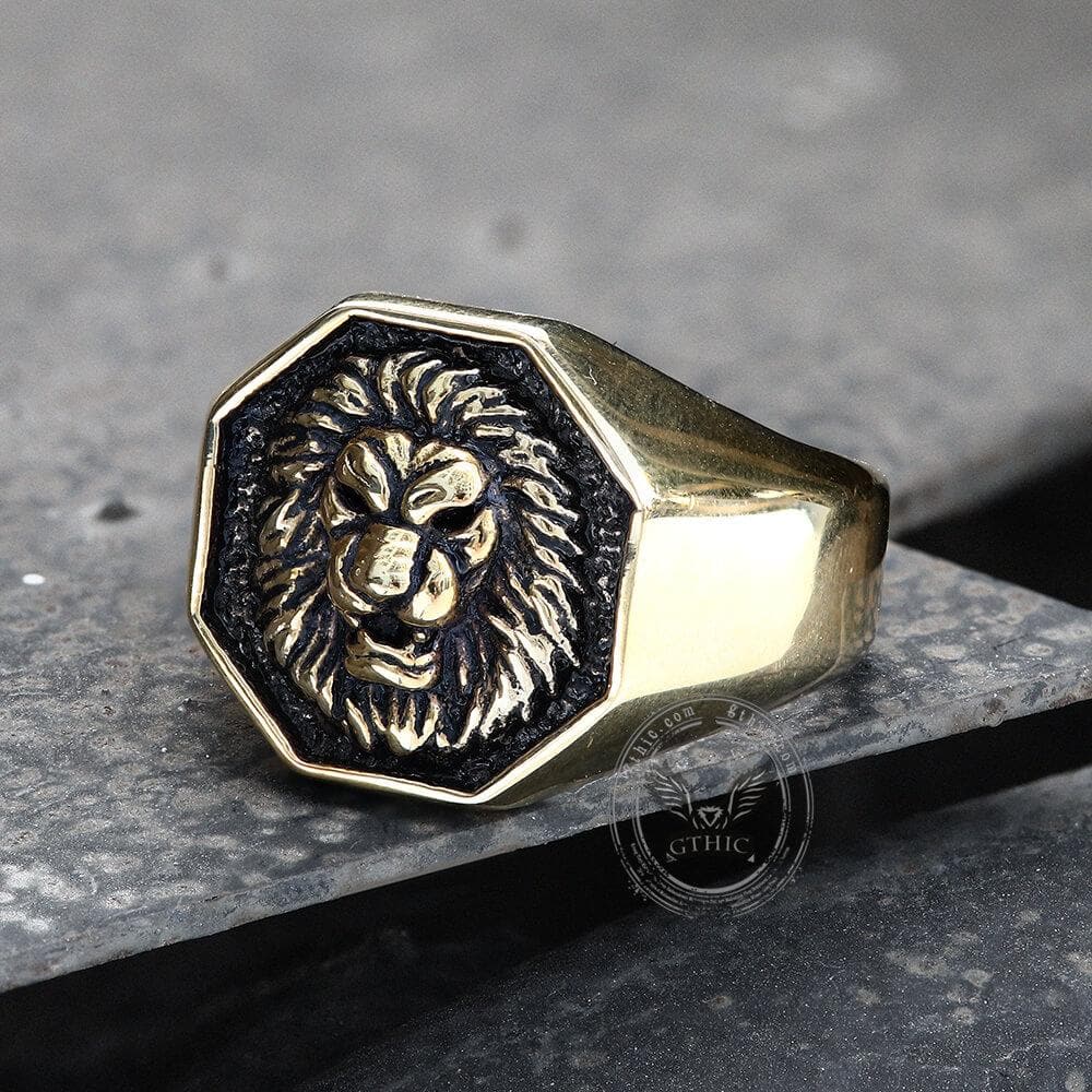 Fierce Lion Stainless Steel Ring