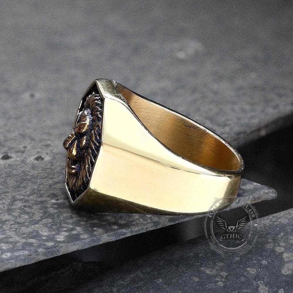 Fierce Lion Stainless Steel Ring