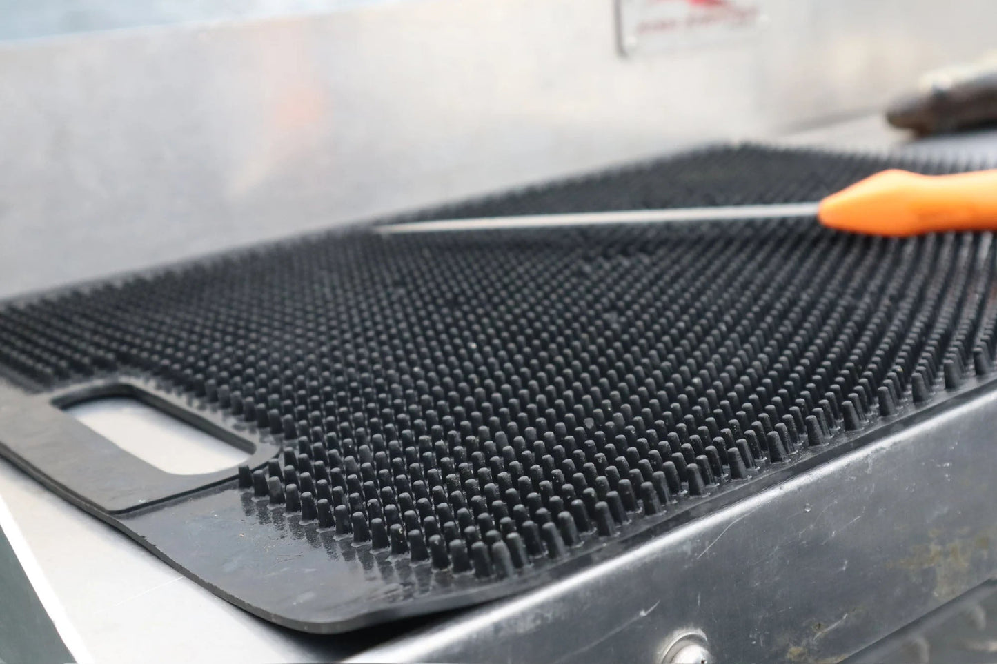 Black Fillet Away Fish Fillet Mat | Non Slip Fish Cleaning Mat