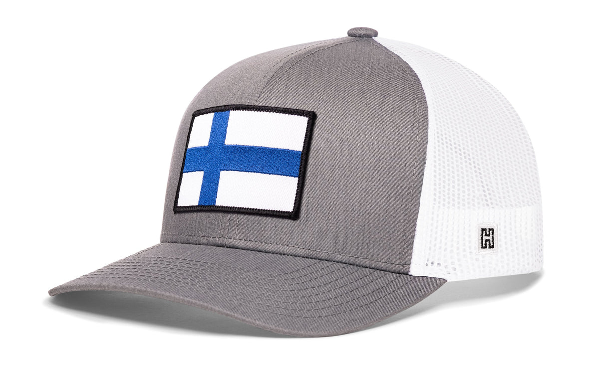 Finland Flag International Trucker Hat  |  Finnish Snapback