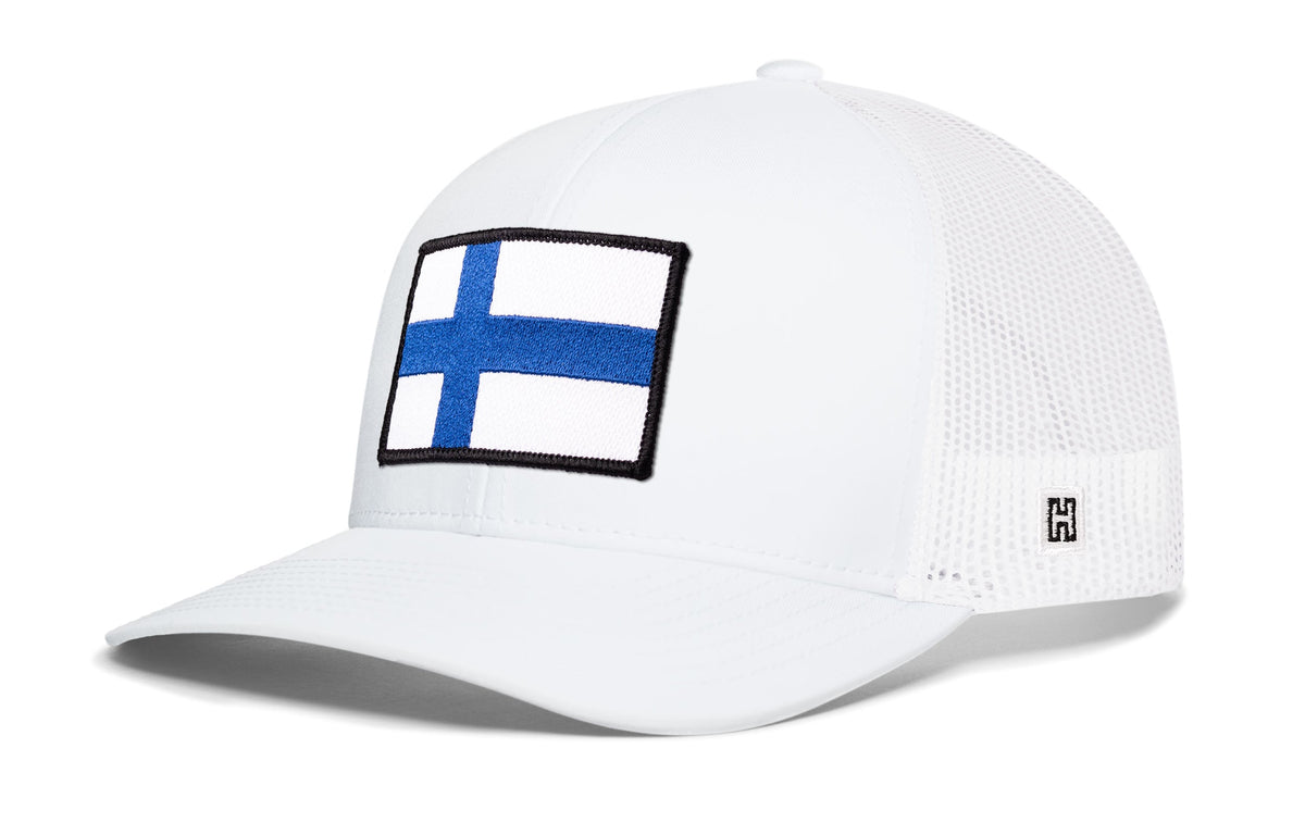 Finland Flag International Trucker Hat  |  Finnish Snapback