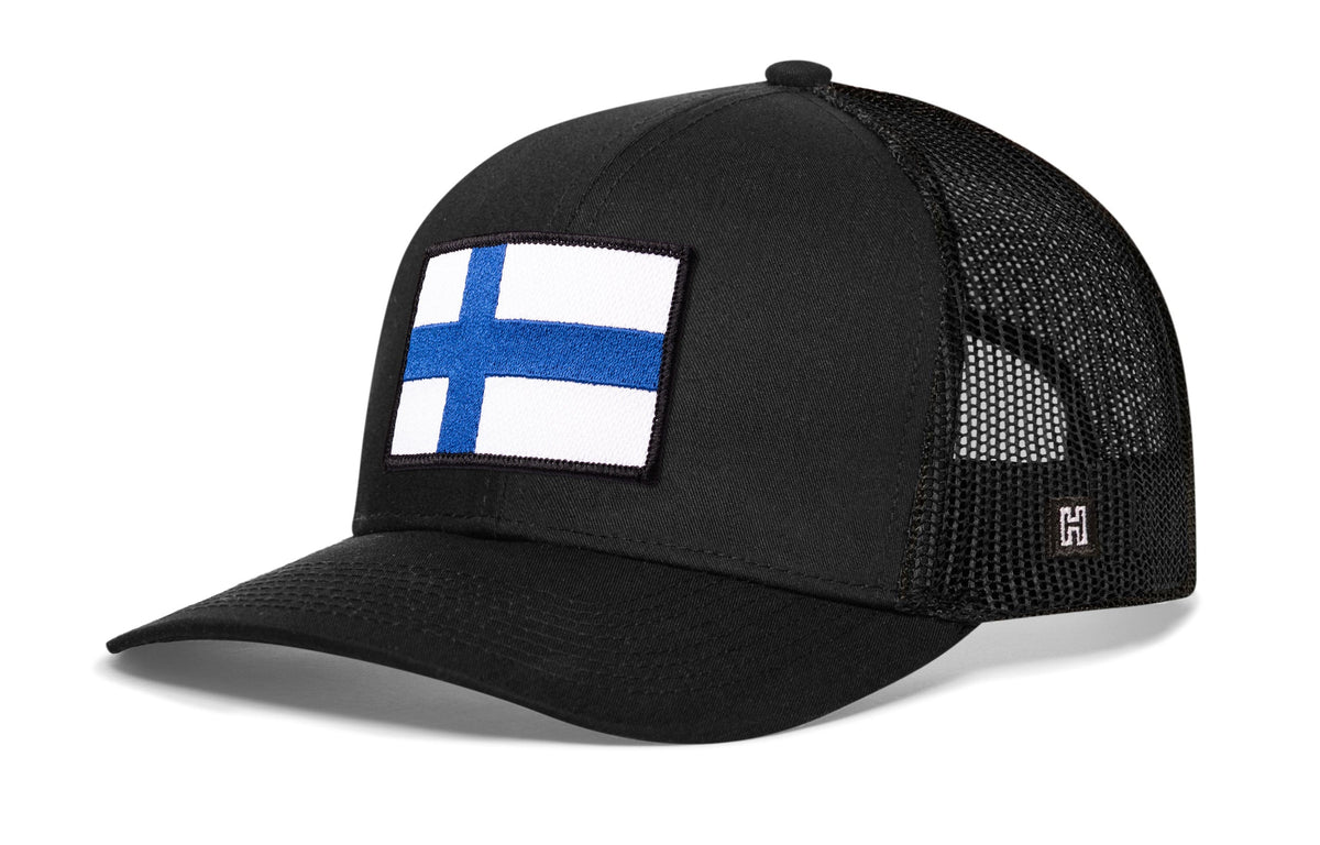 Finland Flag International Trucker Hat  |  Finnish Snapback