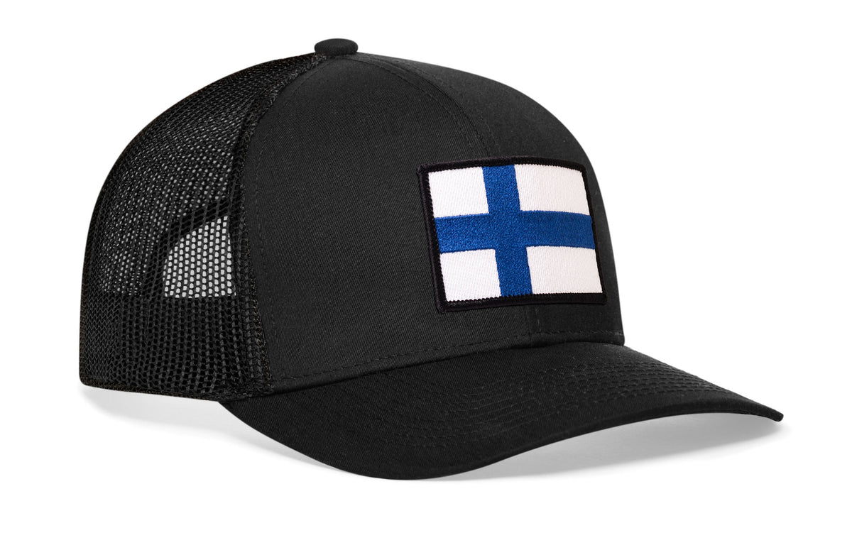 Finland Flag International Trucker Hat  |  Finnish Snapback