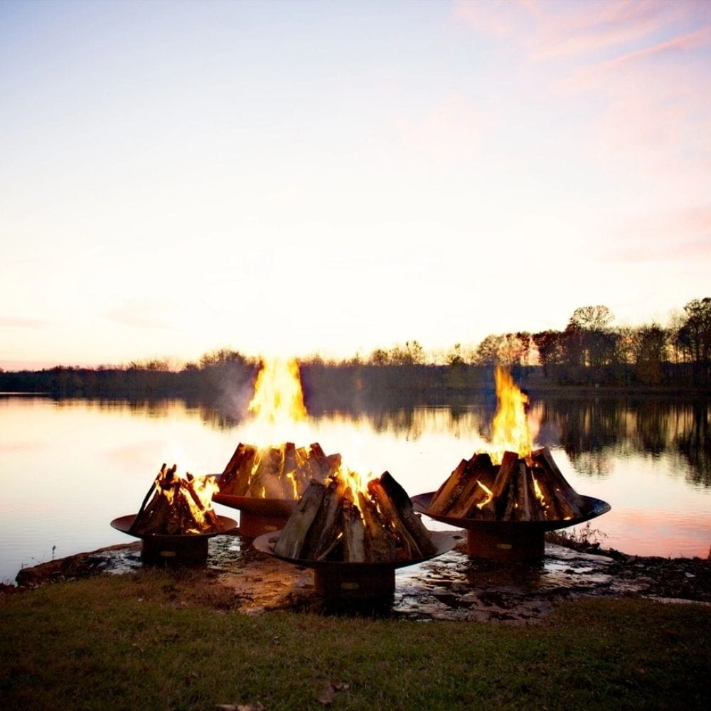 Fire Pit Art Asia 48-Inch Handcrafted Carbon Steel Fire Pit (AS48)