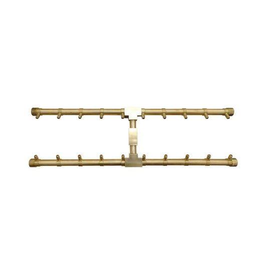 Firegear Pro Series H Burners - Brass Gas Burner