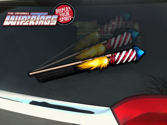 Fourth of July Firework Rocket WiperTag
