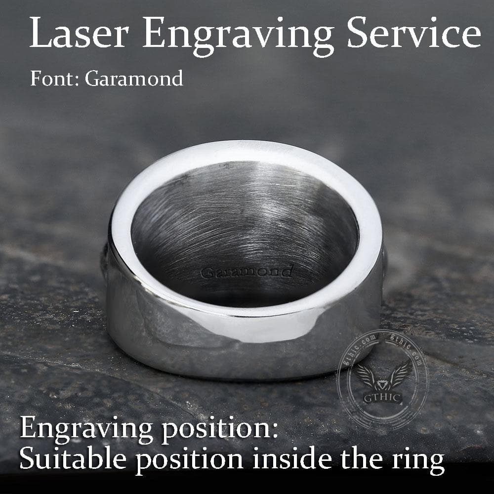 Five Skulls Stainless Steel Ring