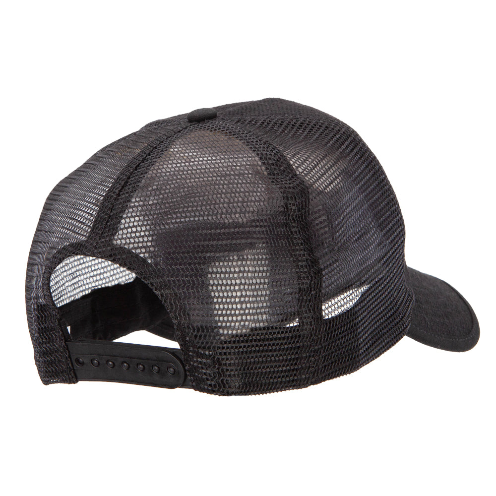 5 Panel Faux Jute High Profile Straw Trucker Cap