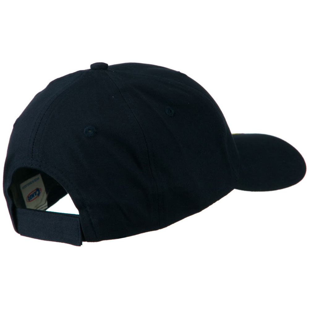 Brushed Cotton Embroidered Flame Logo Cap
