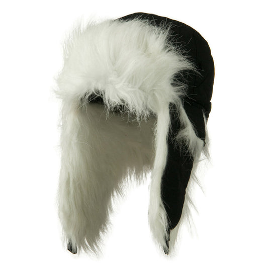 Poly White Faux Fur Lining Trooper Hat
