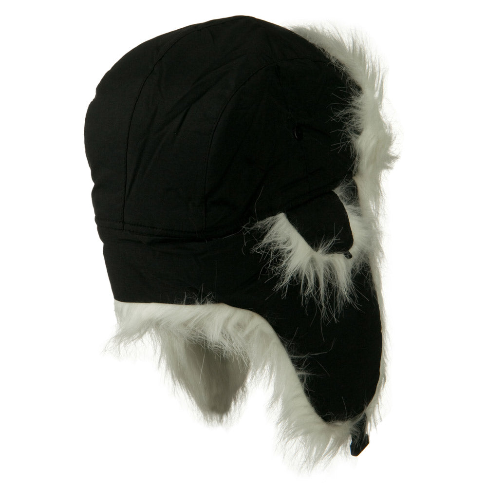 Poly White Faux Fur Lining Trooper Hat