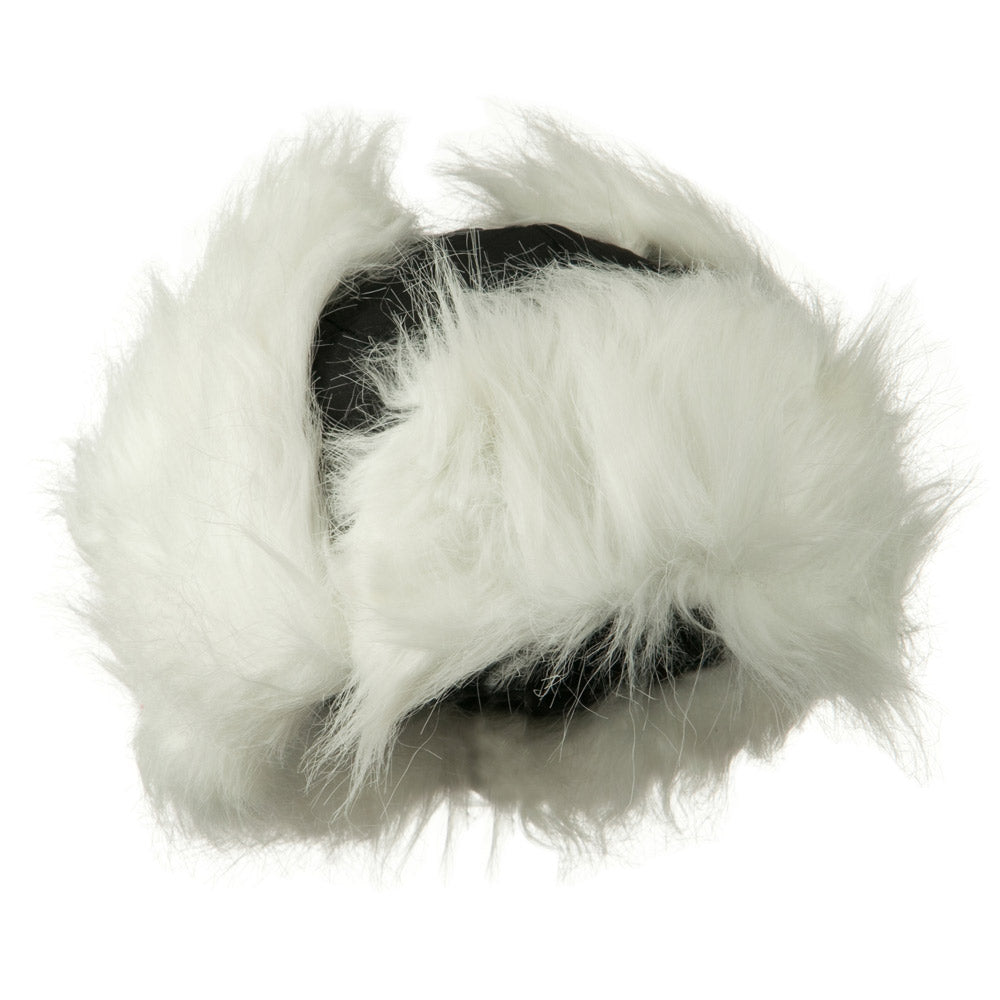 Poly White Faux Fur Lining Trooper Hat