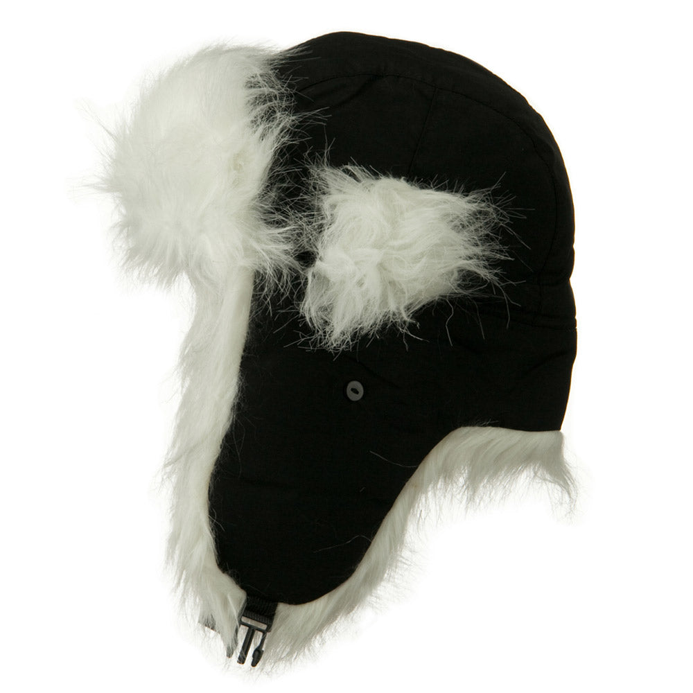 Poly White Faux Fur Lining Trooper Hat