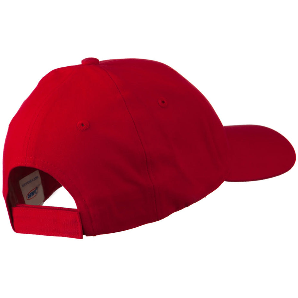 Brushed Cotton Embroidered Flame Logo Cap
