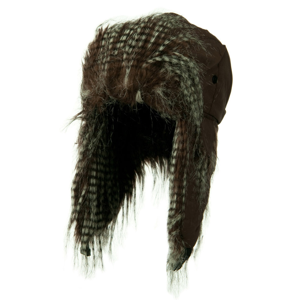 Poly White Faux Fur Lining Trooper Hat