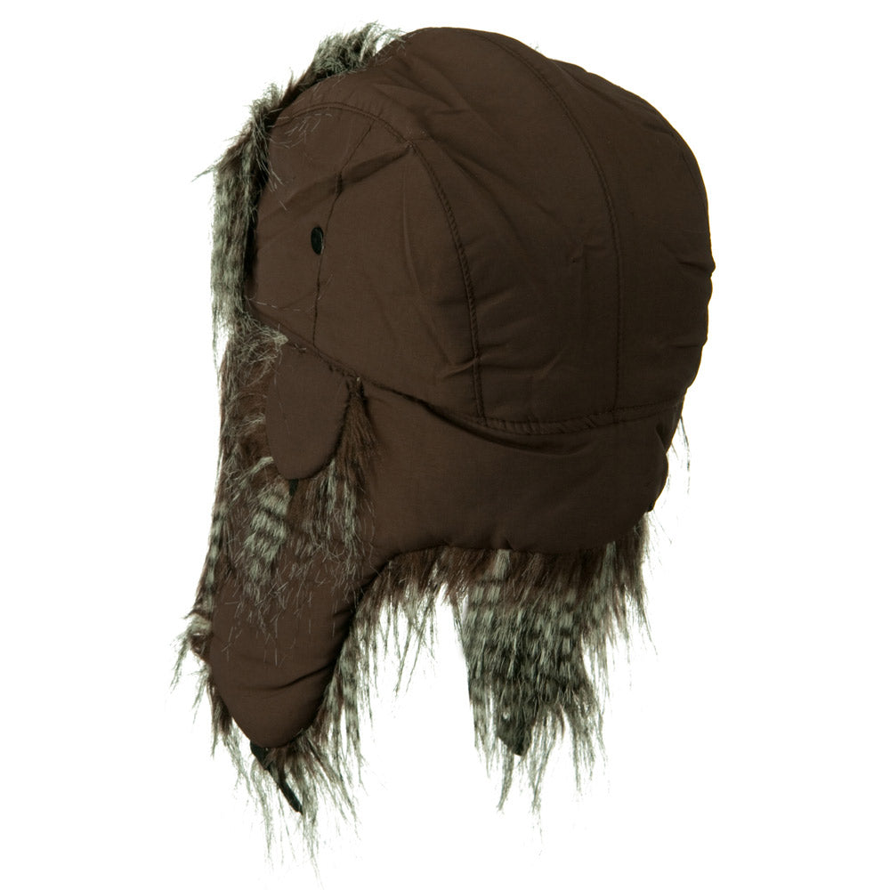 Poly White Faux Fur Lining Trooper Hat