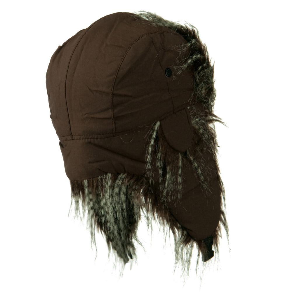 Poly White Faux Fur Lining Trooper Hat