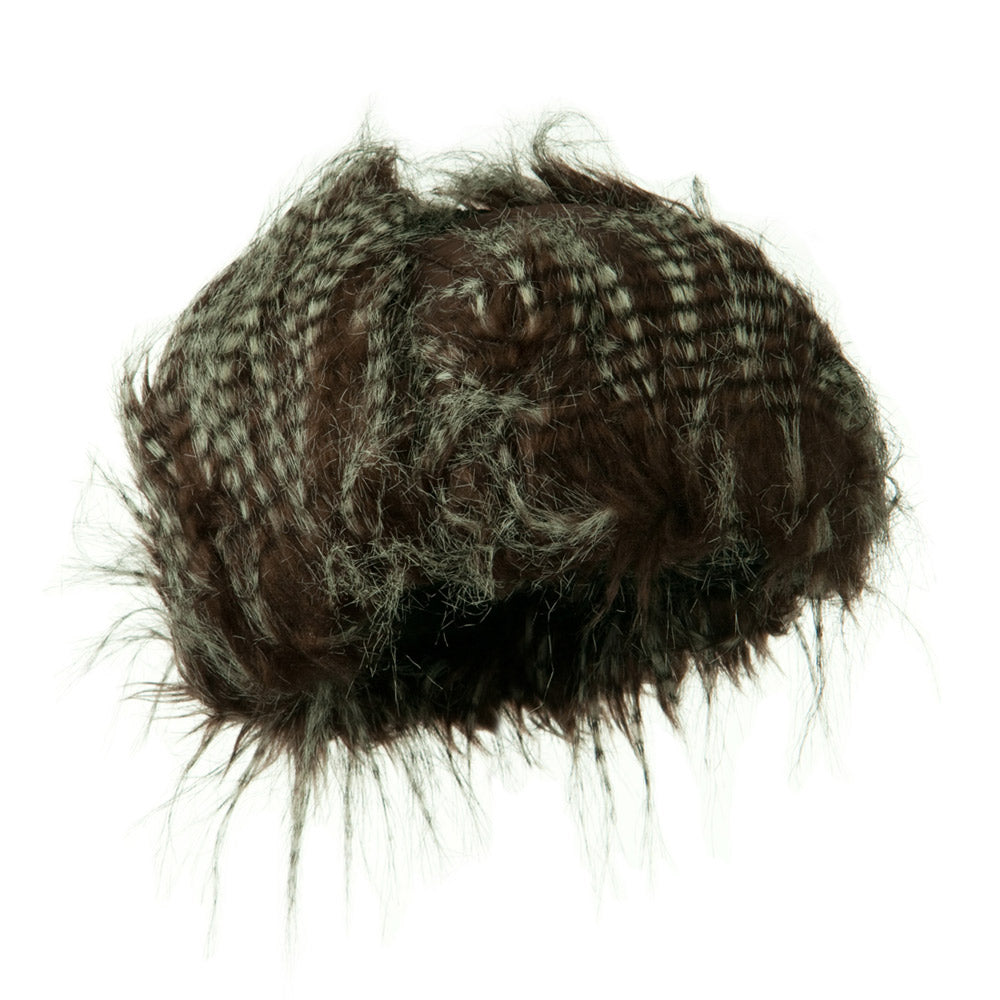 Poly White Faux Fur Lining Trooper Hat