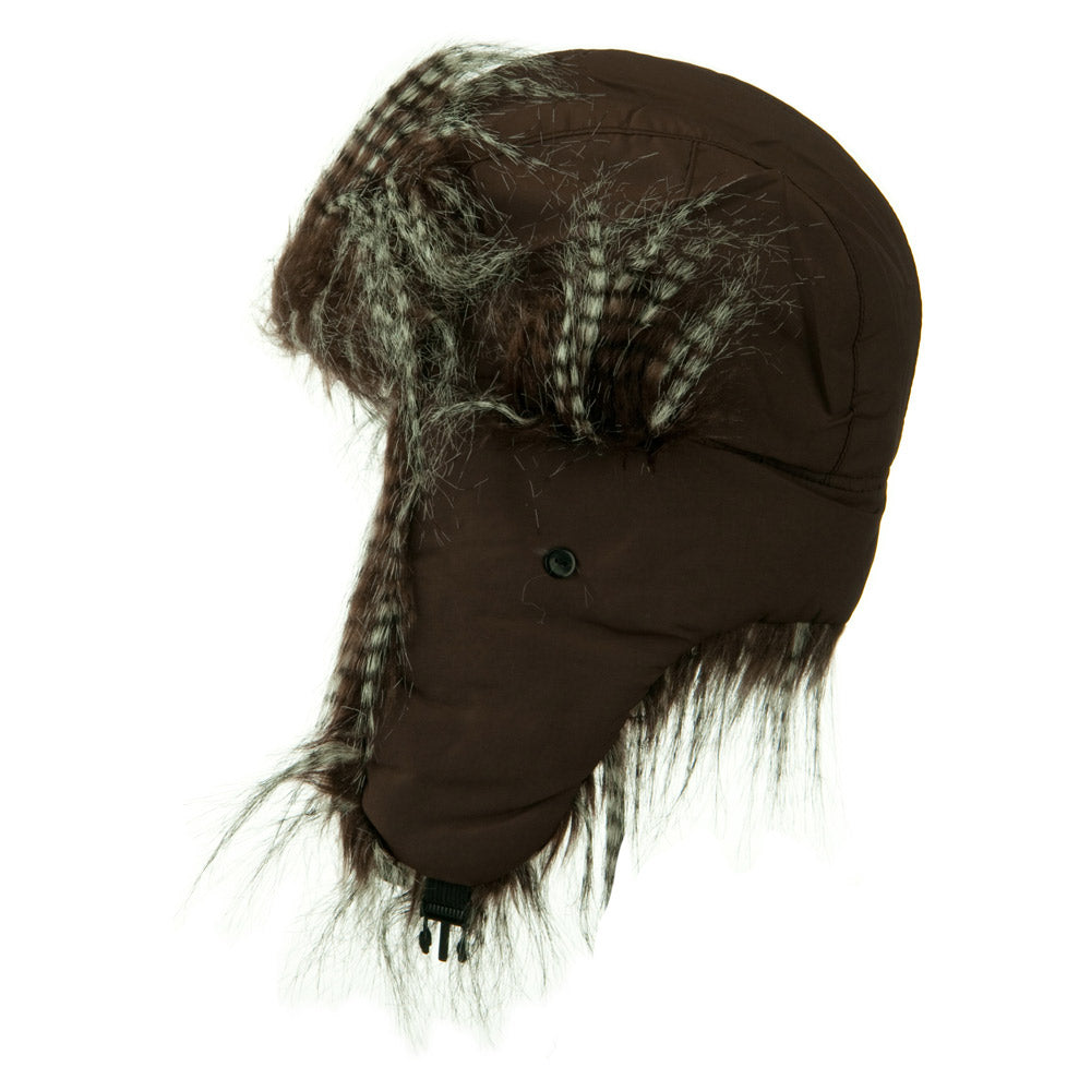 Poly White Faux Fur Lining Trooper Hat