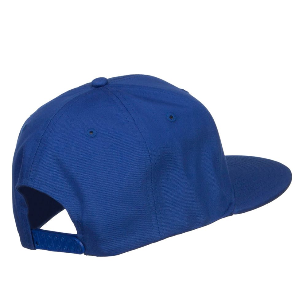 Flat Bill Snapback Twill Cap