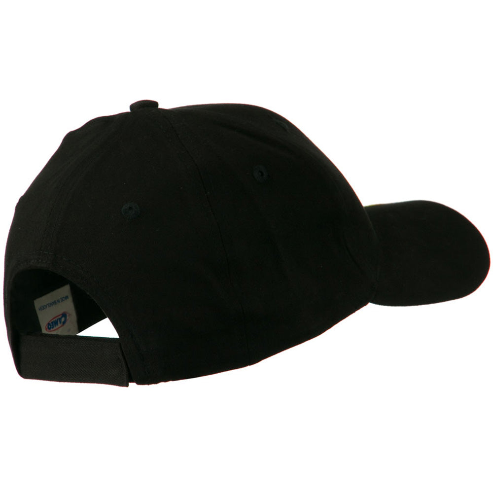 Brushed Cotton Embroidered Flame Logo Cap