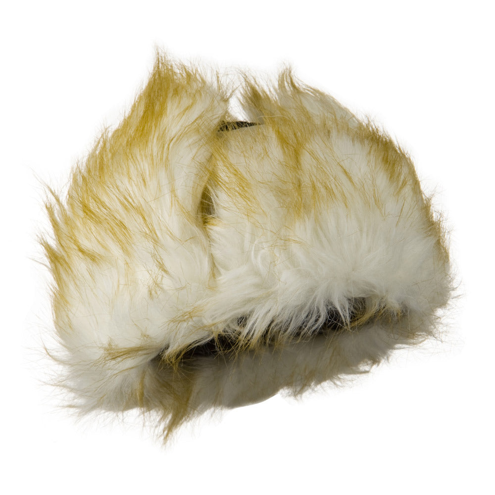 Poly White Faux Fur Lining Trooper Hat