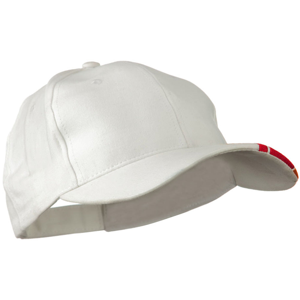 Brushed Cotton Embroidered Flame Logo Cap