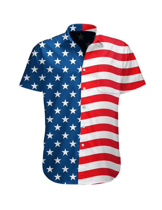 American Flag Button-up