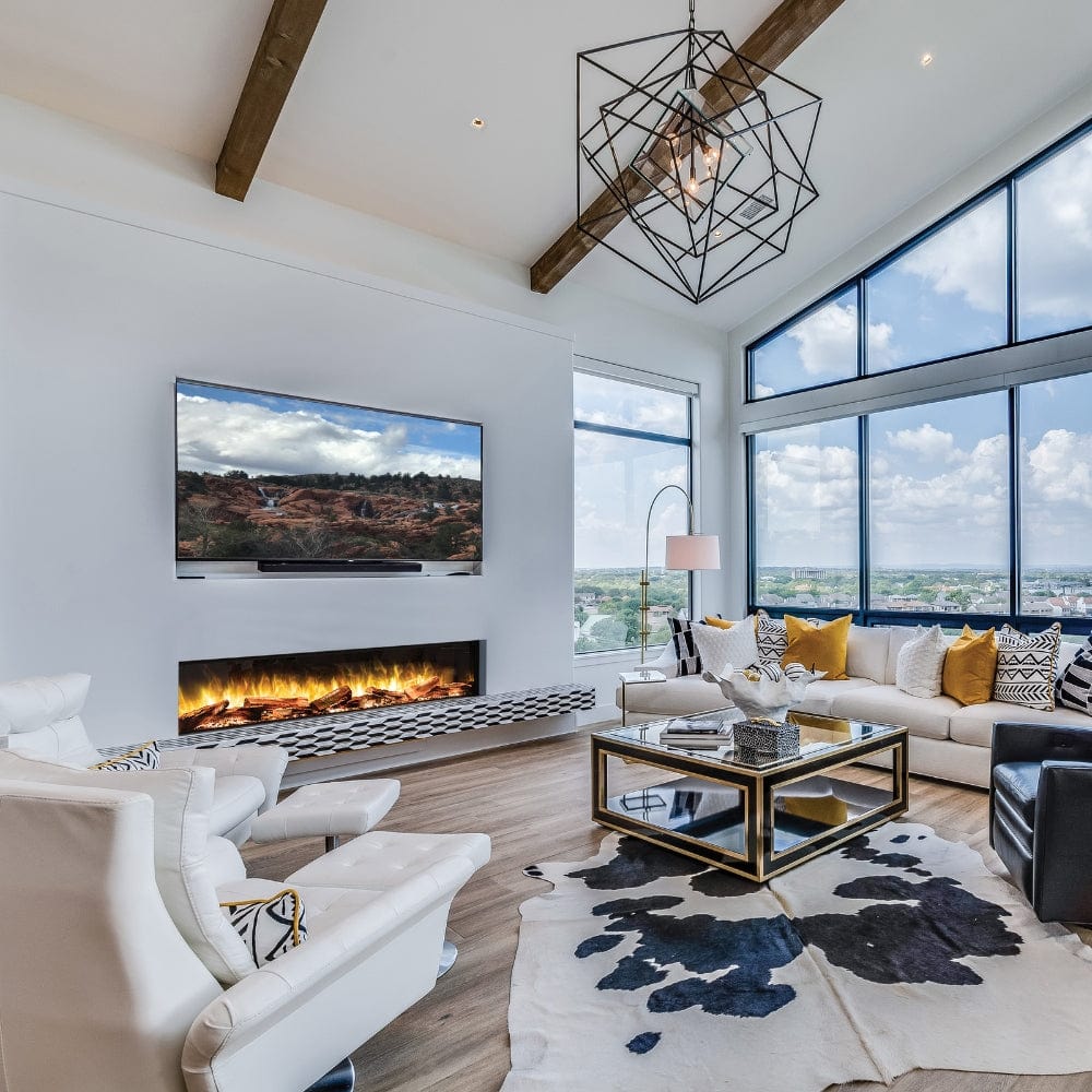 Flamerite E-FX 3-Sided Built-In/Wall-Mounted Smart Electric Fireplace