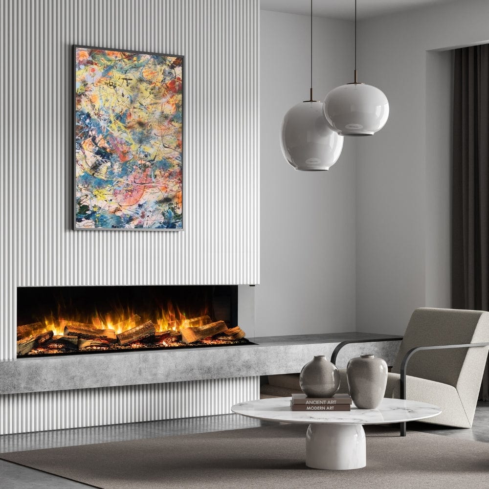 Flamerite E-FX 3-Sided Built-In/Wall-Mounted Smart Electric Fireplace