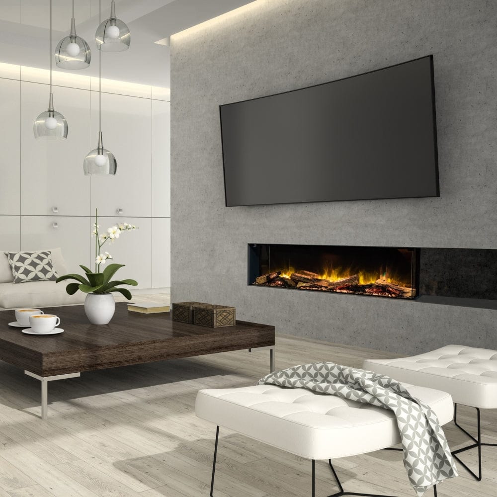 Flamerite E-FX 3-Sided Built-In/Wall-Mounted Smart Electric Fireplace