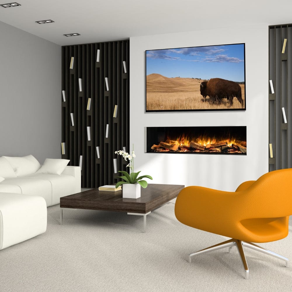 Flamerite E-FX 3-Sided Built-In/Wall-Mounted Smart Electric Fireplace