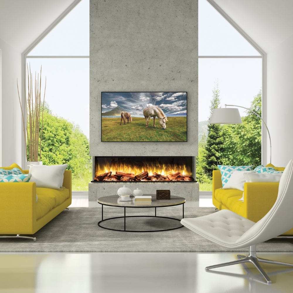 Flamerite E-FX 3-Sided Built-In/Wall-Mounted Smart Electric Fireplace