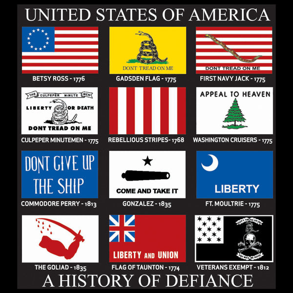 FLAGS OF DEFIANCE - Iron-On/Sew-On Patches