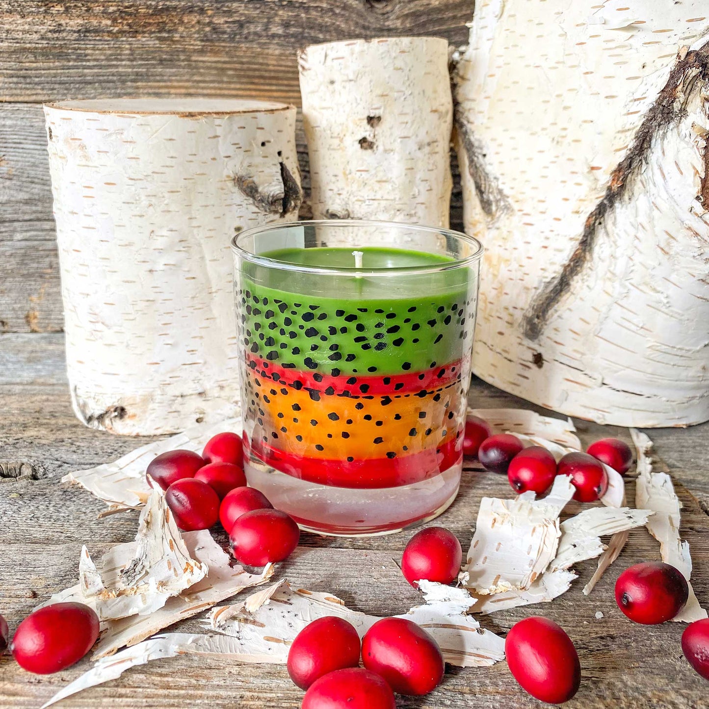 Wyo Cutthroat Trout Pattern Candle