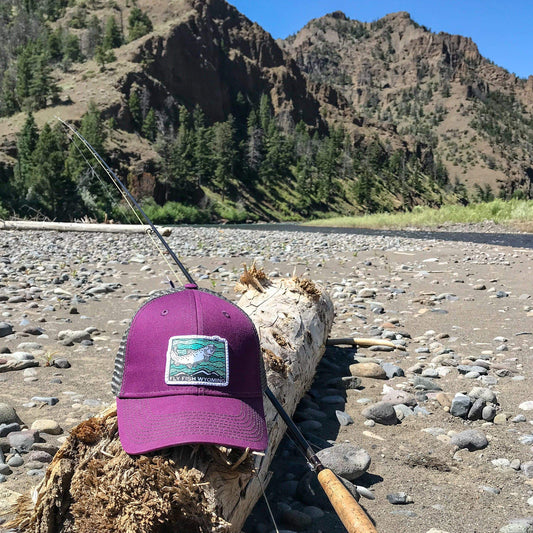 Fish Rising Patch Trucker Hat