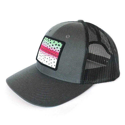 Rainbow Trout Pattern Patch Hat