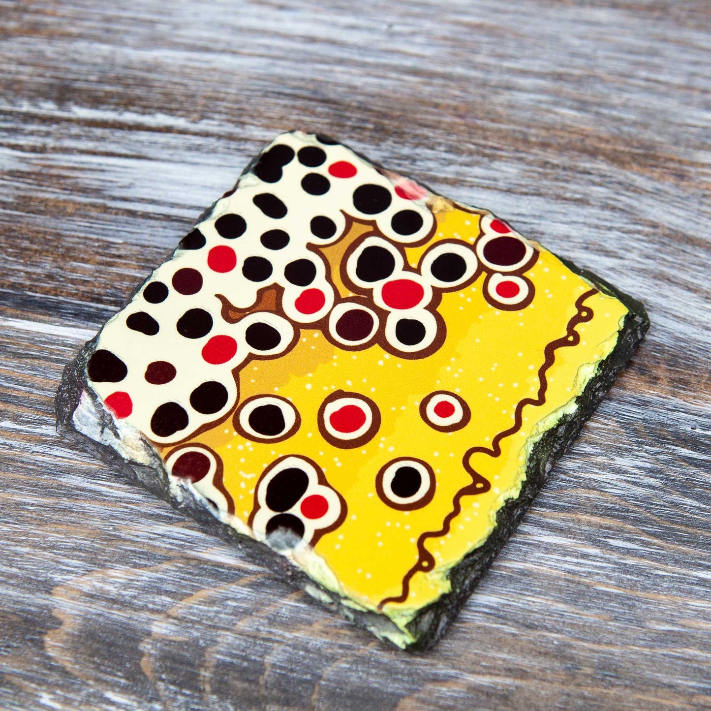 Trout Pattern Slate Coaster Sets