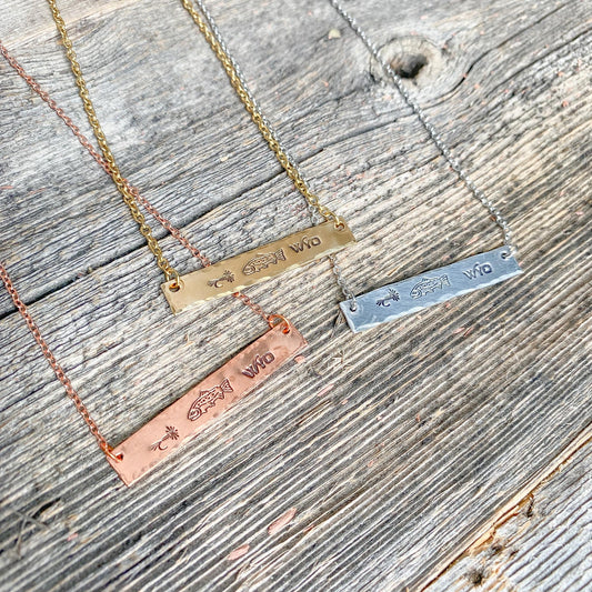 Fly Fish Wyoming Necklace