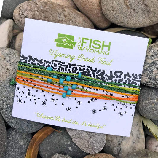 Wyoming Brook Trout Pattern Bracelet
