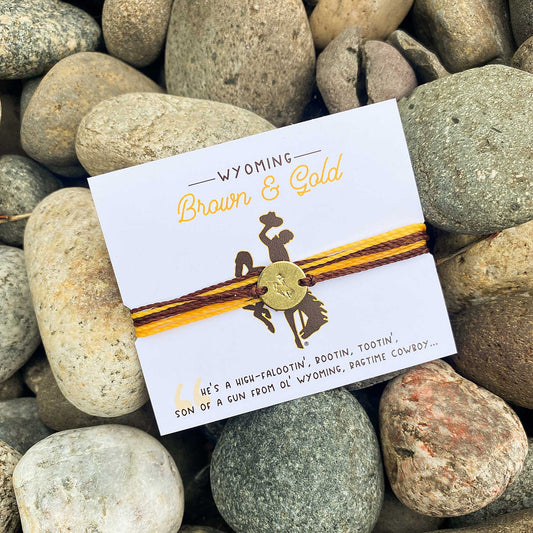 Wyoming Cowboys Brown and Gold Bracelet (Limited Edition)
