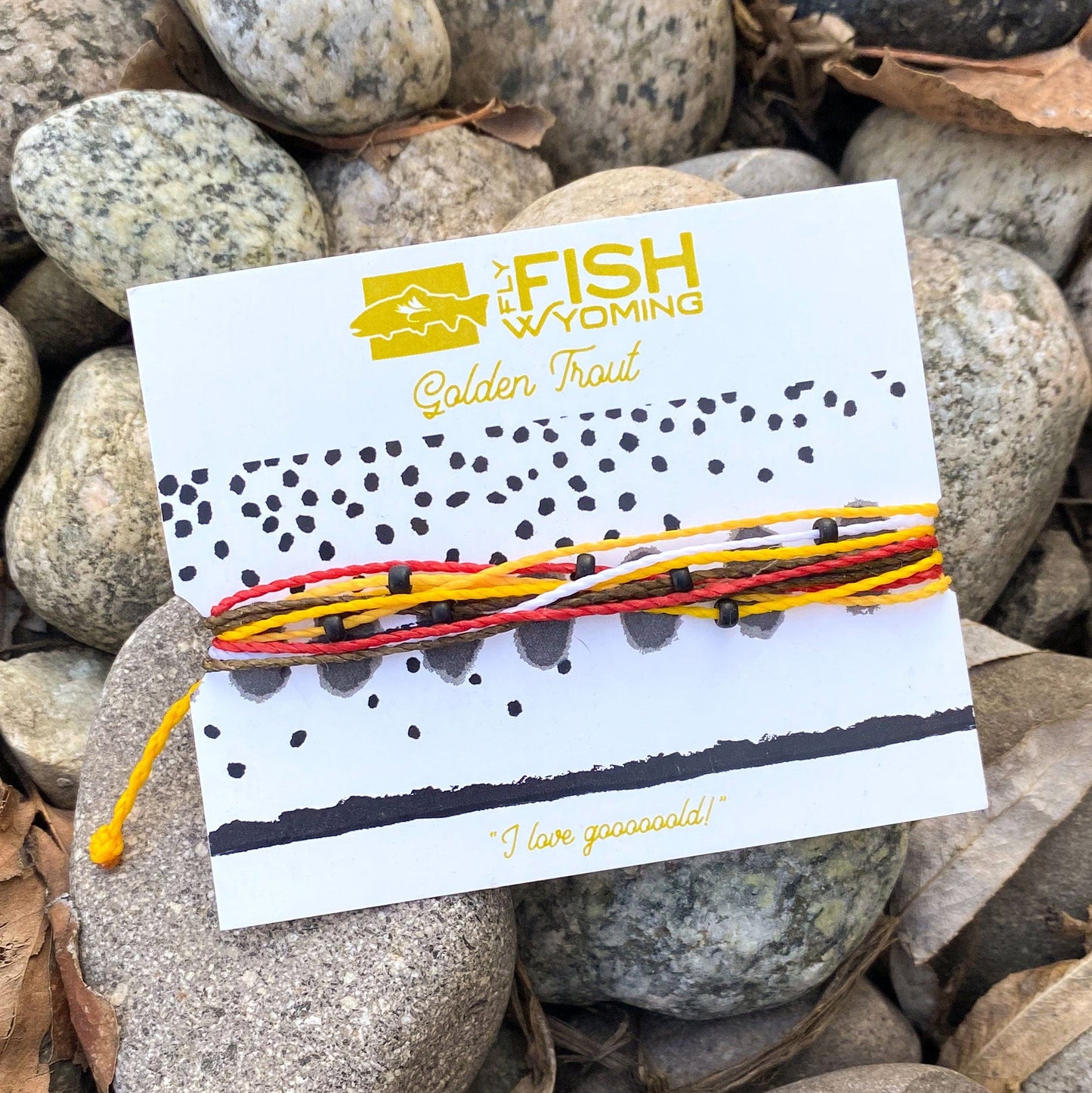 Wyoming Golden Trout Pattern Bracelet