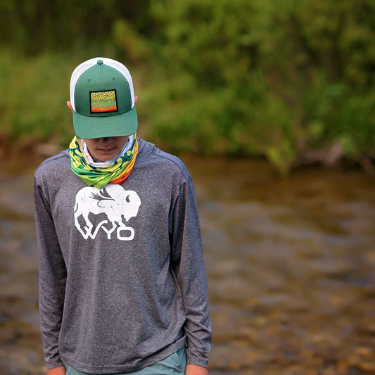 Wyo Fly Bison Men's Performance Hood
