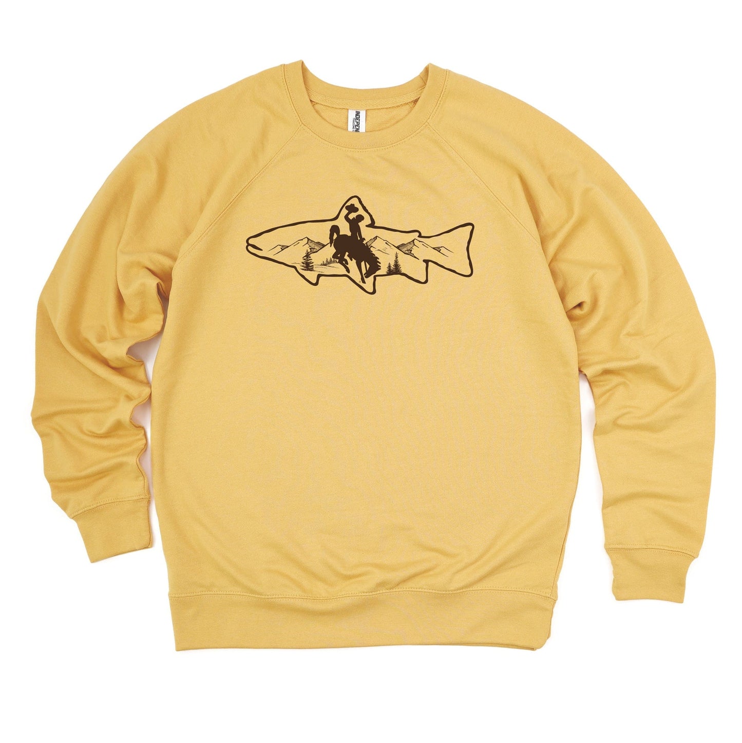 Wyoming Steamboat Trout Crewneck Sweatshirt