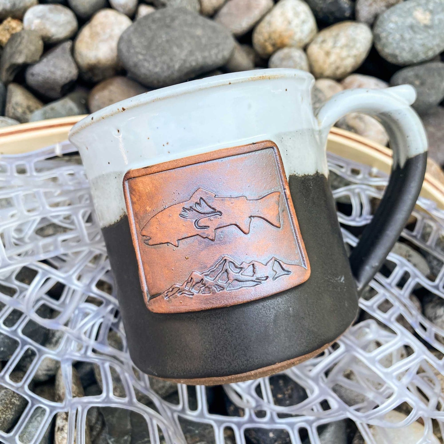 Handmade Wyoming Mountain Trout Mugs